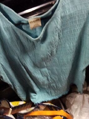 Recollections Teal Lightweight V-Neck Top